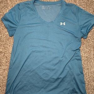 Under Armour Blue Fitted Short Sleeve Tee